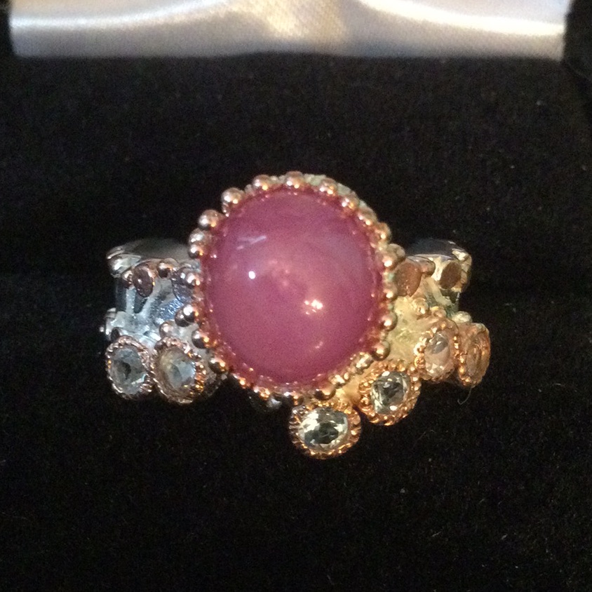 Amazing Genuine Rare Pink Star Ruby Ring